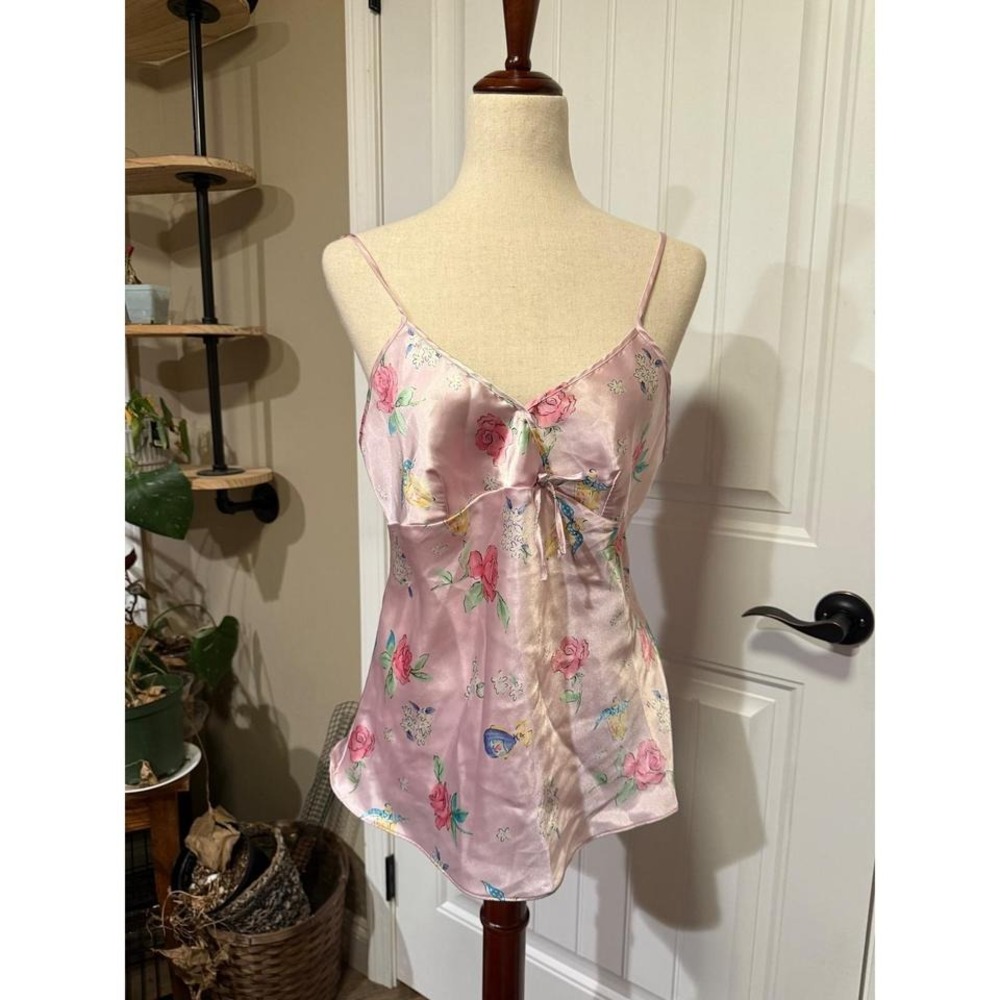 Secret Treasures Pink Floral Cami Tank Top Women's Medium